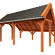 Kapschuur de Hoeve XL 5850x4400x3750mm (bxdxh) links