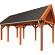 Buitenverblijf Zadeldak XL 7100x3800x3950mm (bxdxh)