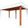 Buitenverblijf Verona model links 5200x3350x2500mm (bxdxh)