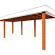 Buitenverblijf Verona model links 7550x3350x2500mm (bxdxh)