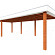 Buitenverblijf Verona model links 9150x4000x2500mm (bxdxh)