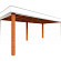 Buitenverblijf Verona model rechts 6250x3350x2500mm (bxdxh)