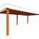 Buitenverblijf Verona model rechts 7500x4000x2500mm (bxdxh)