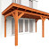 Aanbouwveranda Lucca 5400x3250x2600mm (bxdxh) rechts