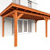 Aanbouwveranda Lucca 6050x3900x2600mm (bxdxh) rechts