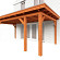 Aanbouwveranda Lucca 6250x3900x2600mm (bxdxh)