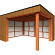 Buitenverblijf Capri 4250x4250x2550mm (bxdxh) model links alleen constructie