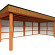 Buitenverblijf Capri 7200x3750x2550mm (bxdxh) model rechts alleen constructie