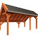 Kapschuur de Hoeve XL 5900x3800x3450mm (bxdxh) rechts