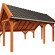 Kapschuur de Hoeve XL 5900x4400x3750mm (bxdxh) rechts