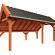 Kapschuur de Hoeve XL 6500x3800x3450mm (bxdxh) rechts