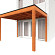 Aanbouwveranda Modena 3700x3000x2700mm (bxdxh)