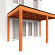 Aanbouwveranda Modena 4300x3000x2700mm (bxdxh) rechts