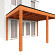 Aanbouwveranda Modena 4300x3650x2700mm (bxdxh) rechts