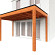 Aanbouwveranda Modena 4700x3000x2700mm (bxdxh) links