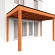 Aanbouwveranda Modena 4700x3000x2700mm (bxdxh) rechts