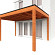 Aanbouwveranda Modena 4700x3650x2700mm (bxdxh) links