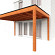 Aanbouwveranda Modena 4900x3650x2700mm (bxdxh)