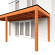 Aanbouwveranda Modena 6000x3000x2700mm (bxdxh)