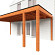Aanbouwveranda Modena 6900x3650x2700mm (bxdxh)