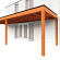 Aanbouwveranda Modena 8250x3000x2700mm (bxdxh) links