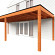 Aanbouwveranda Modena 8250x3650x2700mm (bxdxh) links