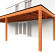 Aanbouwveranda Modena 9050x3650x2700mm (bxdxh) links