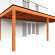 Aanbouwveranda Modena 9050x3650x2700mm (bxdxh) rechts