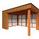 Buitenverblijf Capri 4250x3750x2550mm (bxdxh) model links alleen constructie