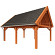 Buitenverblijf Zadeldak XXL 10150x5950x4900mm (bxdxh)