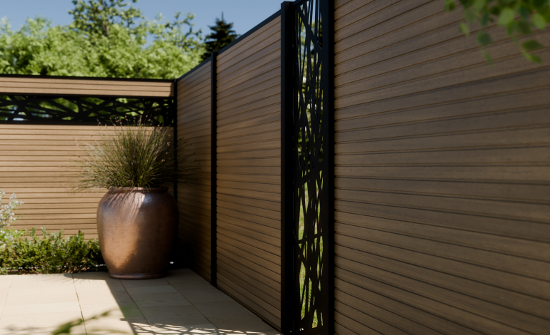 Fiberdeck Boston Schuttingen | Fence Board Modern Cedar en Decopaneel Hera