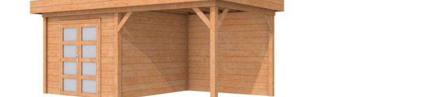 Topvision tuinhuis Douglas Roek met luifel