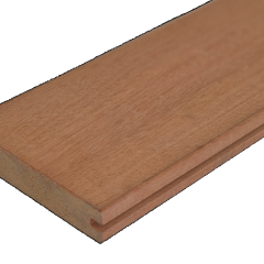 Terrasplank Afrikulu 21x145mm glad Hybrid t.b.v. clipsysteem Premium | 215cm