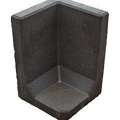 L-Element hoek 60x40x40cm Zwart | OP=OP