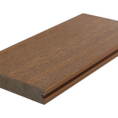 WPC 22,5x138mm Fiberdeck Premium | massief | 2-zijdig Teak 400cm