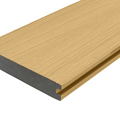 WPC 22,5x138mm Fiberdeck Premium | massief | 2-zijdig Cedar 500cm