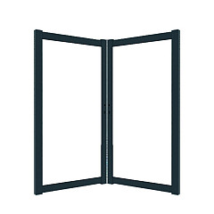 Boston maatwerk Dubbele poort groot max (B) 400cm (H) 200cm incl insteekslot