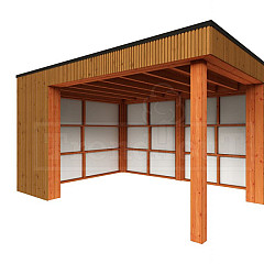 Buitenverblijf Capri | model links alleen constructie