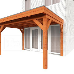 Aanbouwveranda Ancona diep 4m