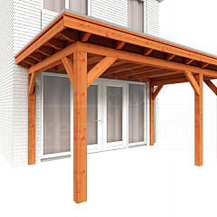 Aanbouwveranda Lucca diep 3m rechts