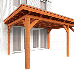 Aanbouwveranda Lucca diep 4m rechts