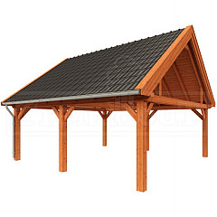 Buitenverblijf Zadeldak XXL diep 6m