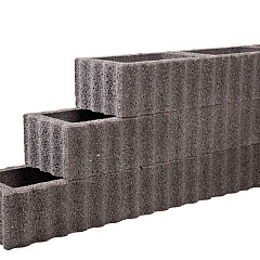 Kubusflor Zwart 40x30x25cm