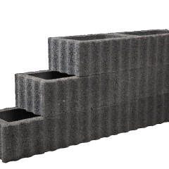 Kubusflor Zwart 40x60x25cm