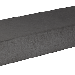 Traptrede 100x35x15cm glad Zwart