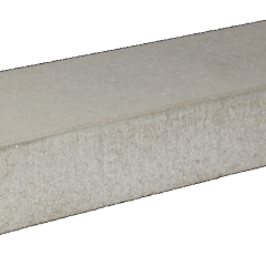 Traptrede 100x35x15cm glad Grijs