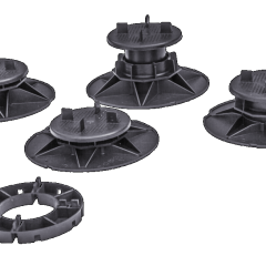 Tegeldrager Zwart 95-130mm hoogte / per 25 stuks