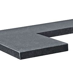 Afdekplaat-Vijverrand Basalt G684  50/30x50x3cm hoekstuk | op=op