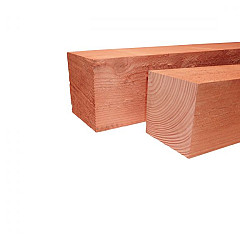Douglas fijnbezaagde Paal 10x10x300cm onbehandeld