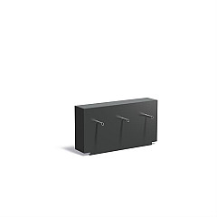Aluminium Muur geplaatst op vijver 1200x250x600 (VM1.5.3 (incl. waterval en pomp)
